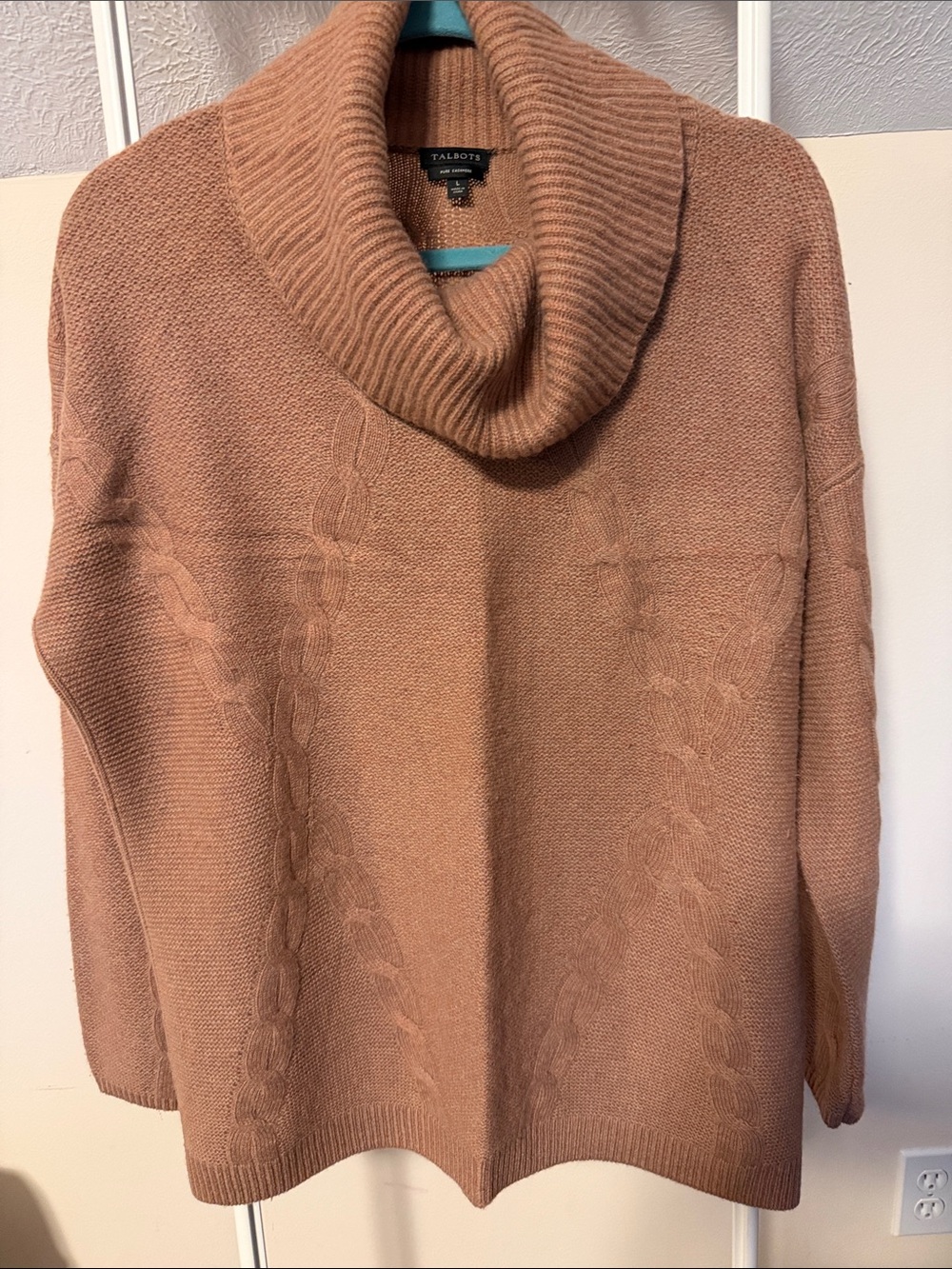 Talbots cashmere cowl neck sweater size large